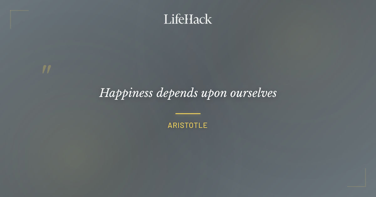 Quote by Aristotle