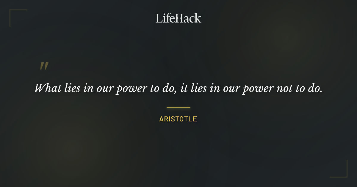 Quote by Aristotle