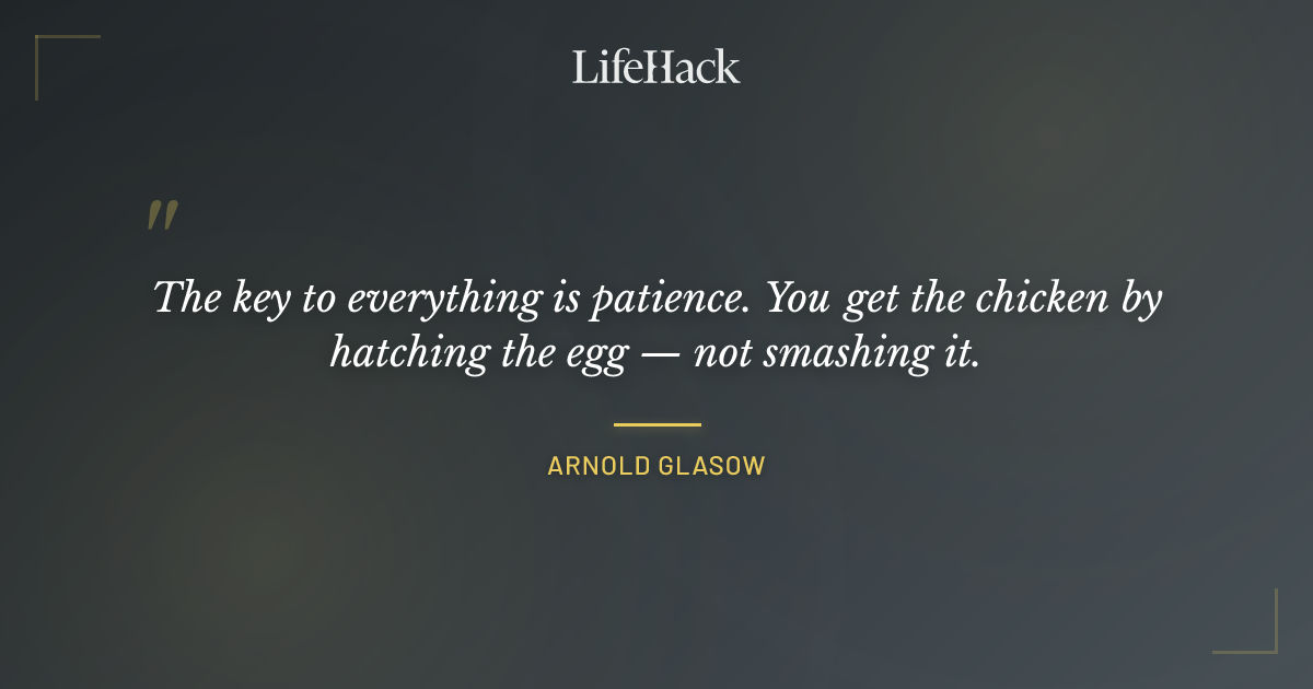 Quote by Arnold Glasow