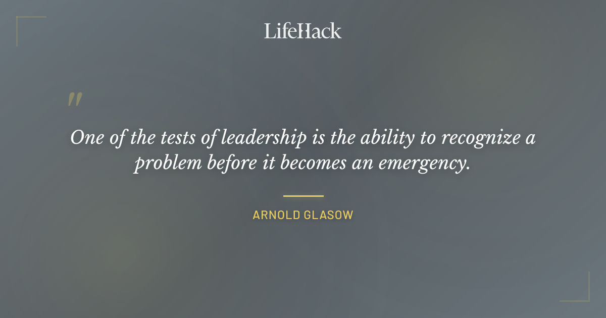 Quote by Arnold Glasow