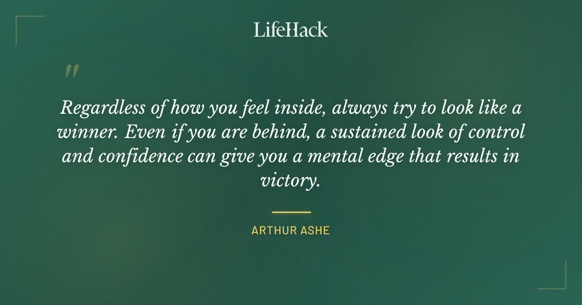 Quote by Arthur Ashe