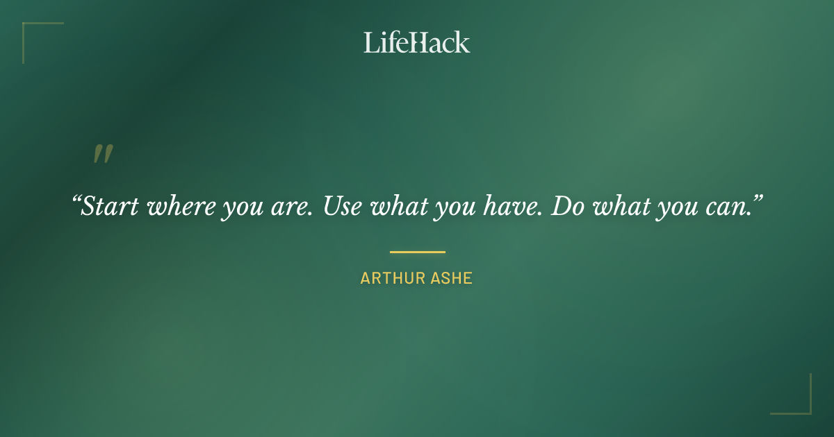 Quote by Arthur Ashe