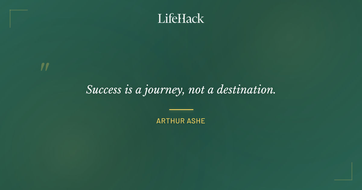 Quote by Arthur Ashe