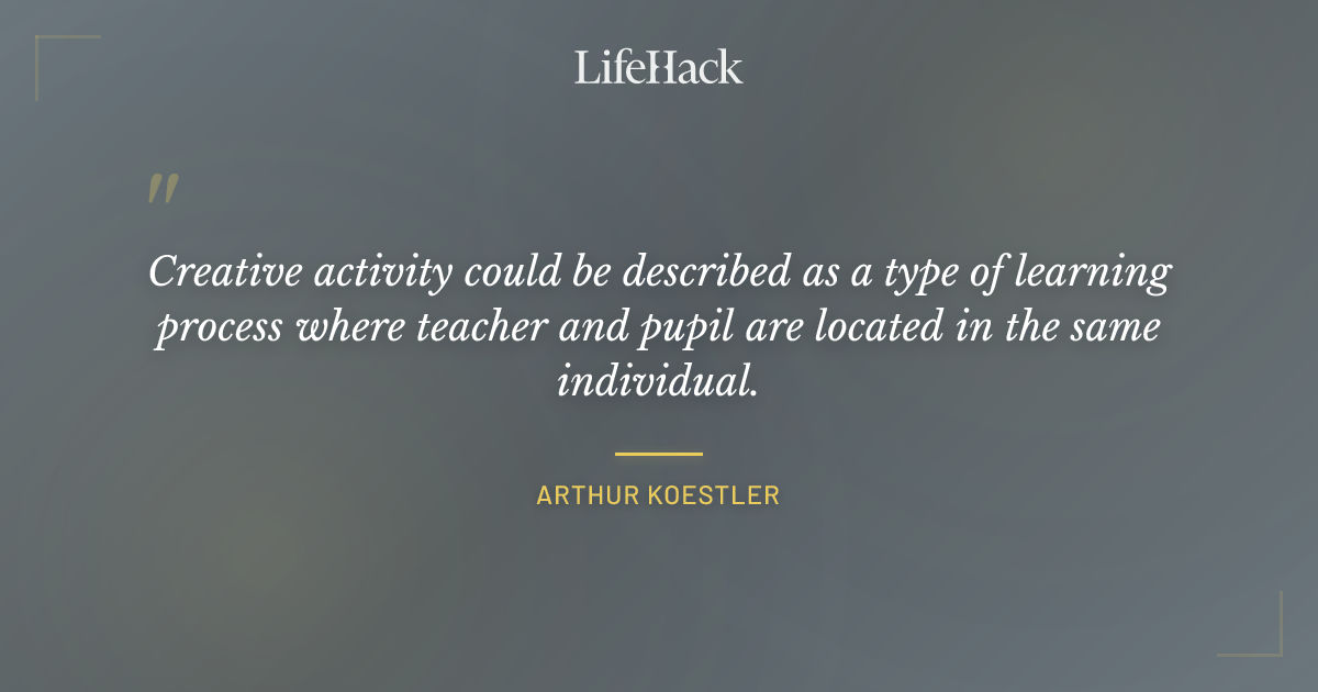 Quote by Arthur Koestler