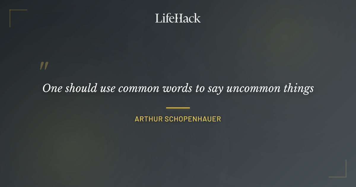 Quote by Arthur Schopenhauer