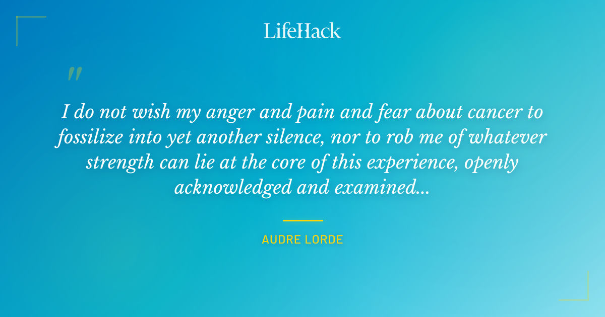 Quote by Audre Lorde