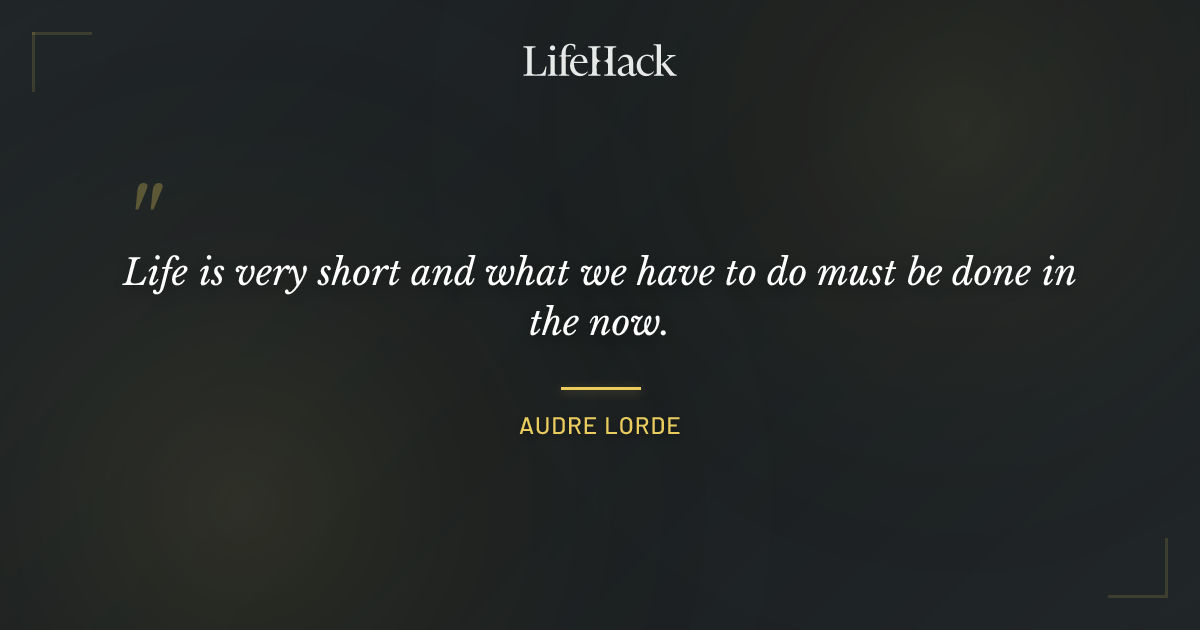 Quote by Audre Lorde