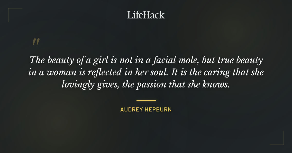 Quote by Audrey Hepburn