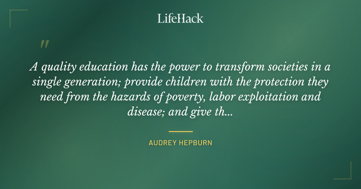 Quote by Audrey Hepburn