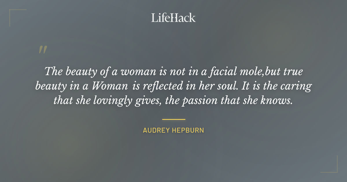 Quote by Audrey Hepburn