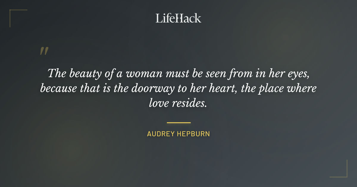 Quote by Audrey Hepburn
