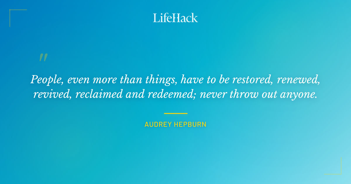Quote by Audrey Hepburn