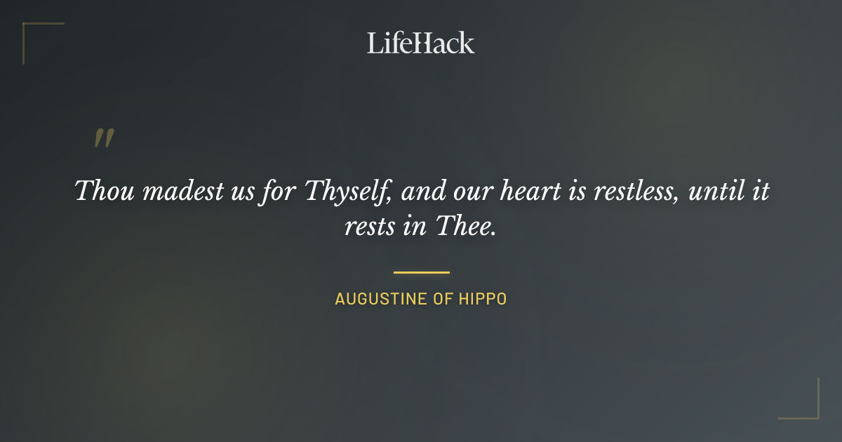 Quote by Augustine of Hippo