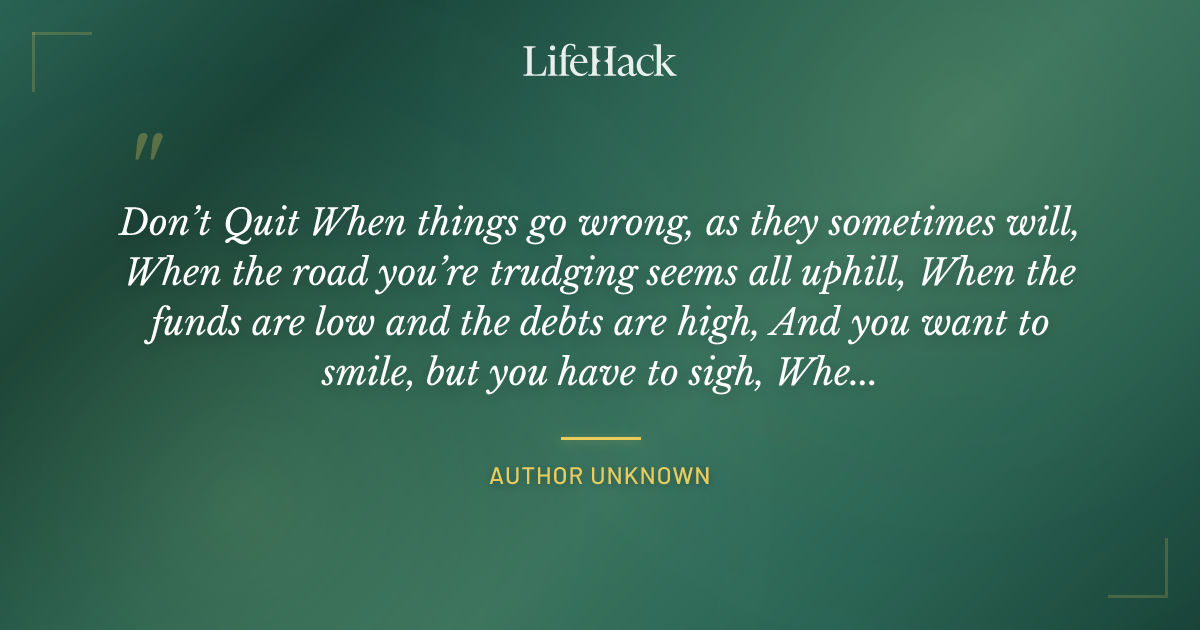 Quote by Author Unknown