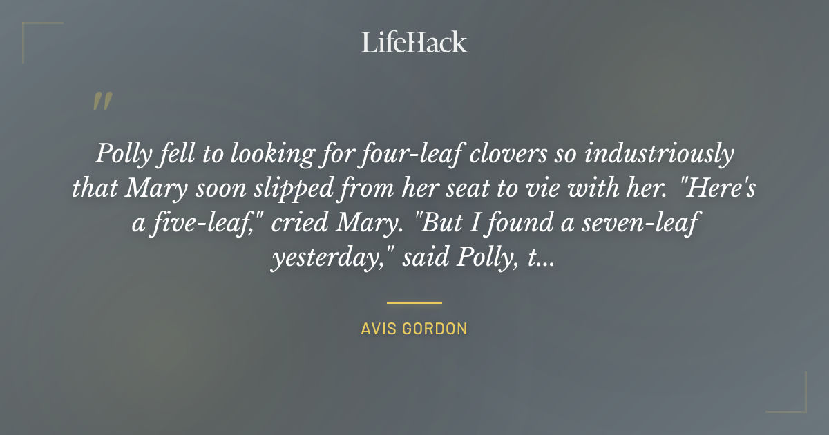 Quote by Avis Gordon