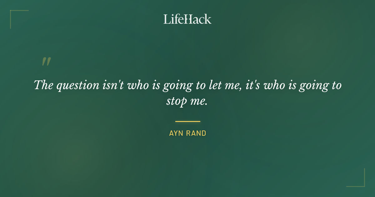 Quote by Ayn Rand