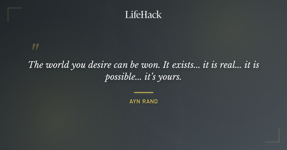 Quote by Ayn Rand