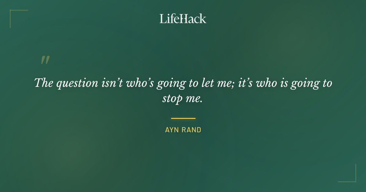 Quote by Ayn Rand