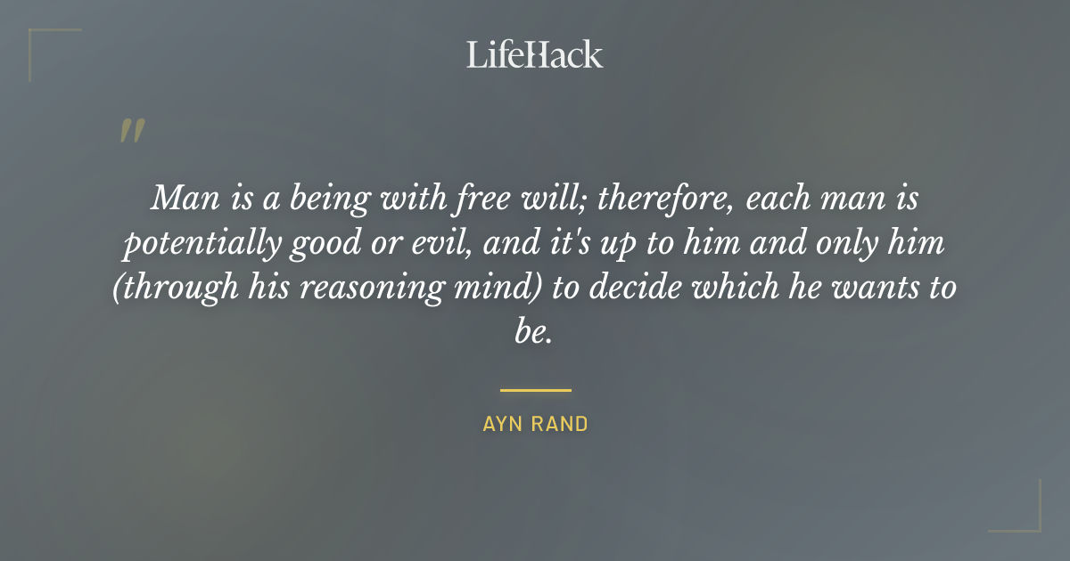 Quote by Ayn Rand