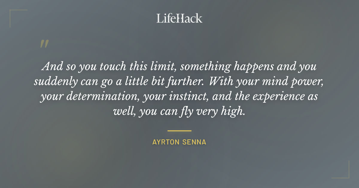 Quote by Ayrton Senna