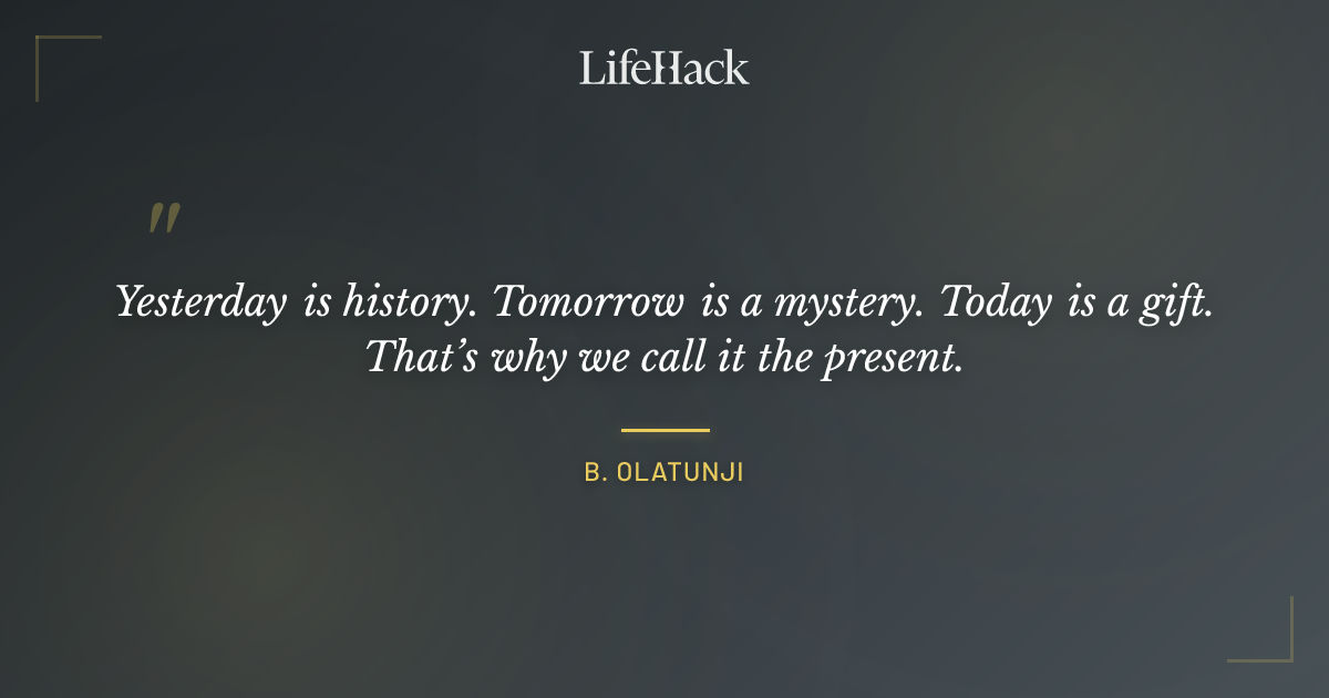 Quote by B. Olatunji