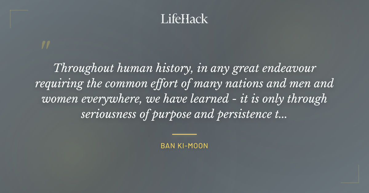 Quote by Ban Ki-moon