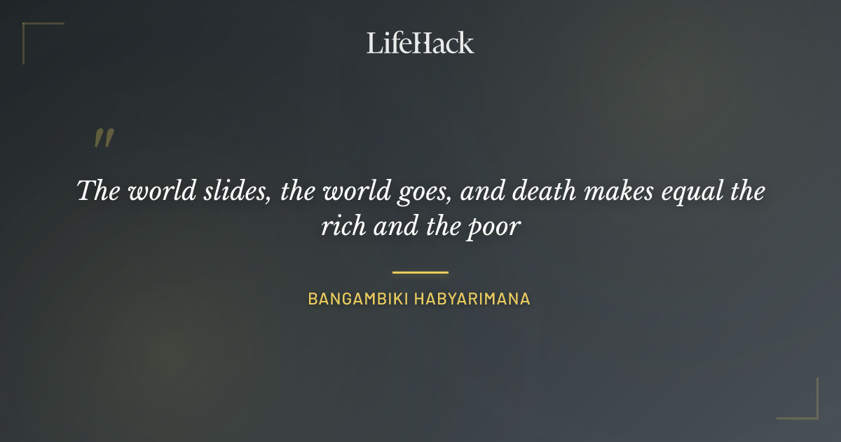 Quote by Bangambiki Habyarimana