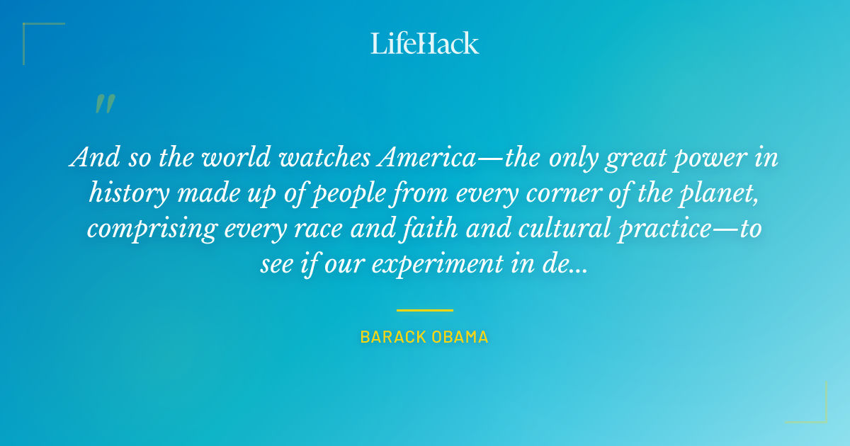 Quote by Barack Obama