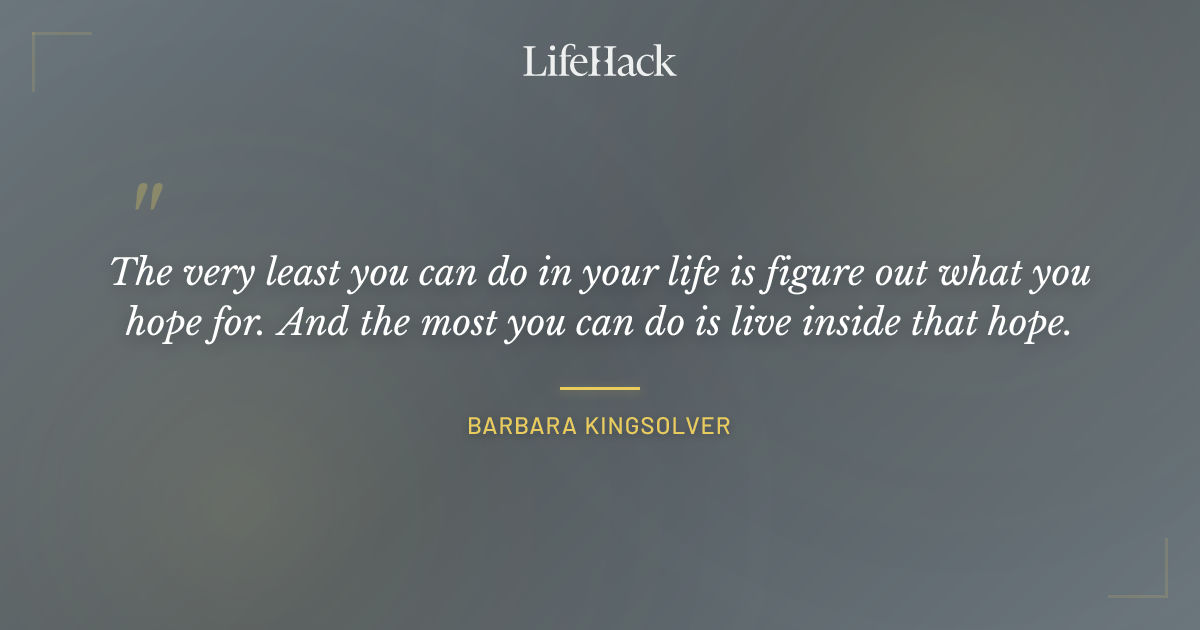 Quote by Barbara Kingsolver