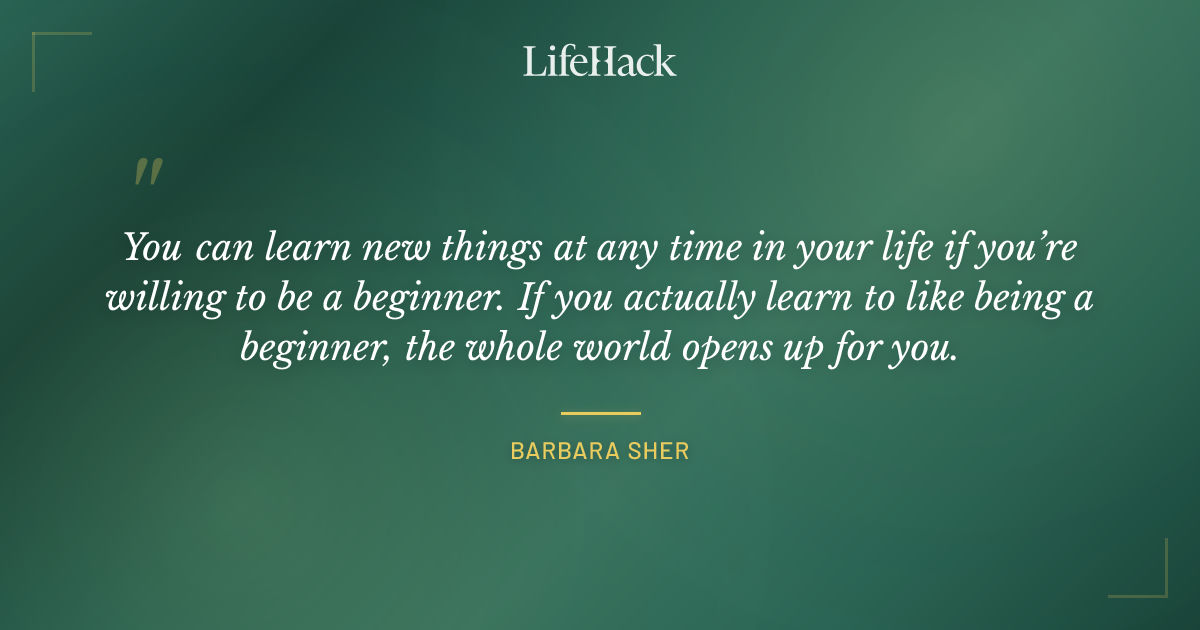 Quote by Barbara Sher
