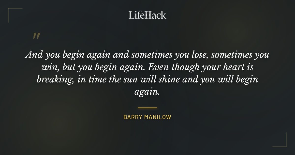 Quote by Barry Manilow