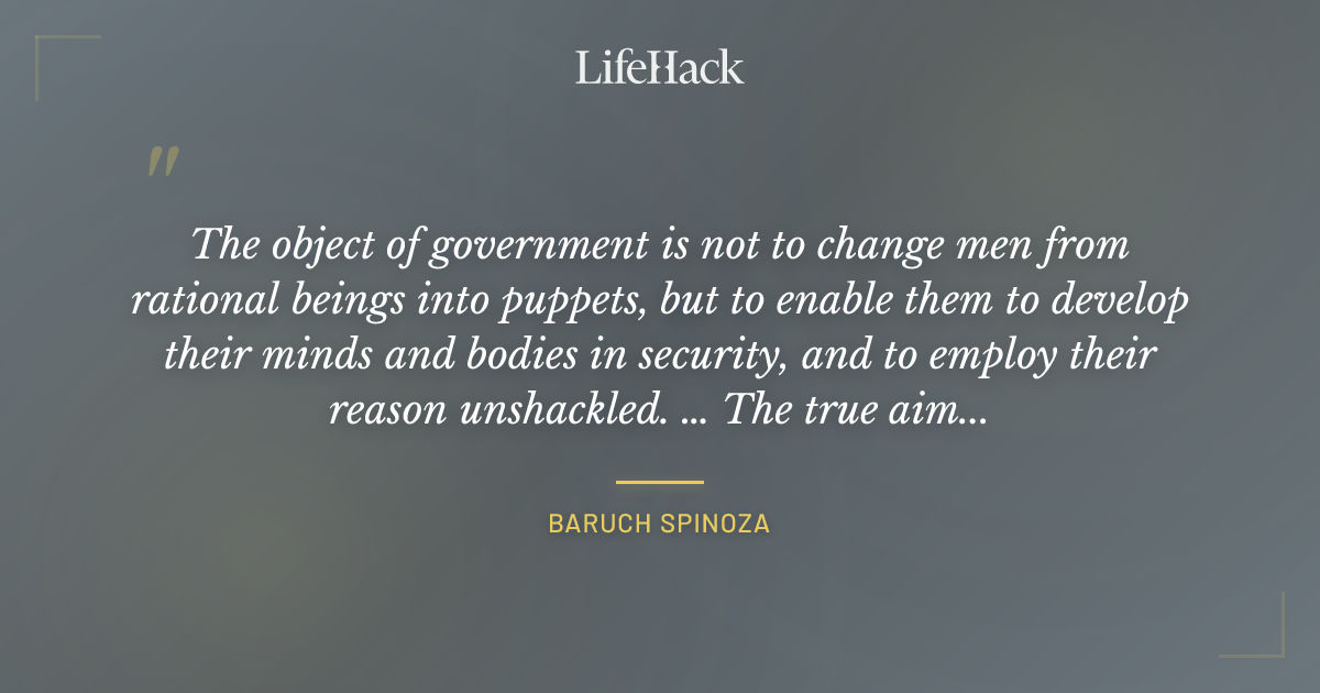Quote by Baruch Spinoza