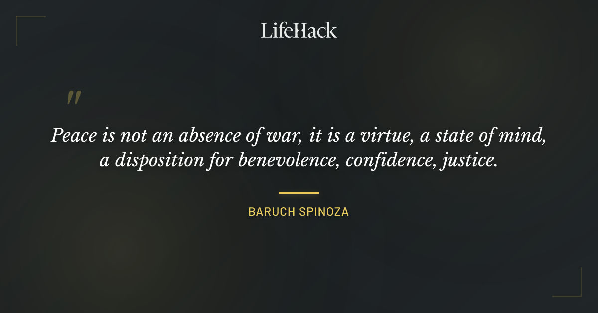 Quote by Baruch Spinoza
