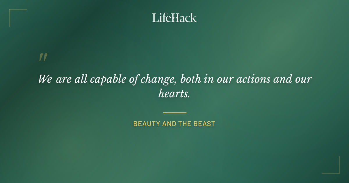 Quote by Beauty and the Beast