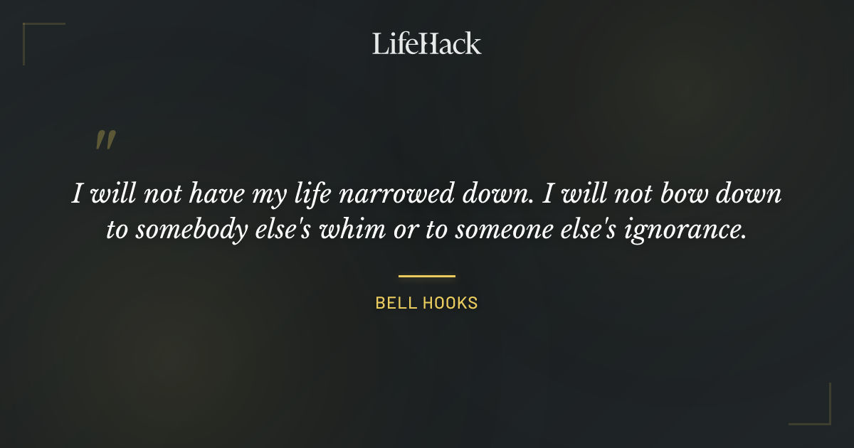 Quote by Bell Hooks