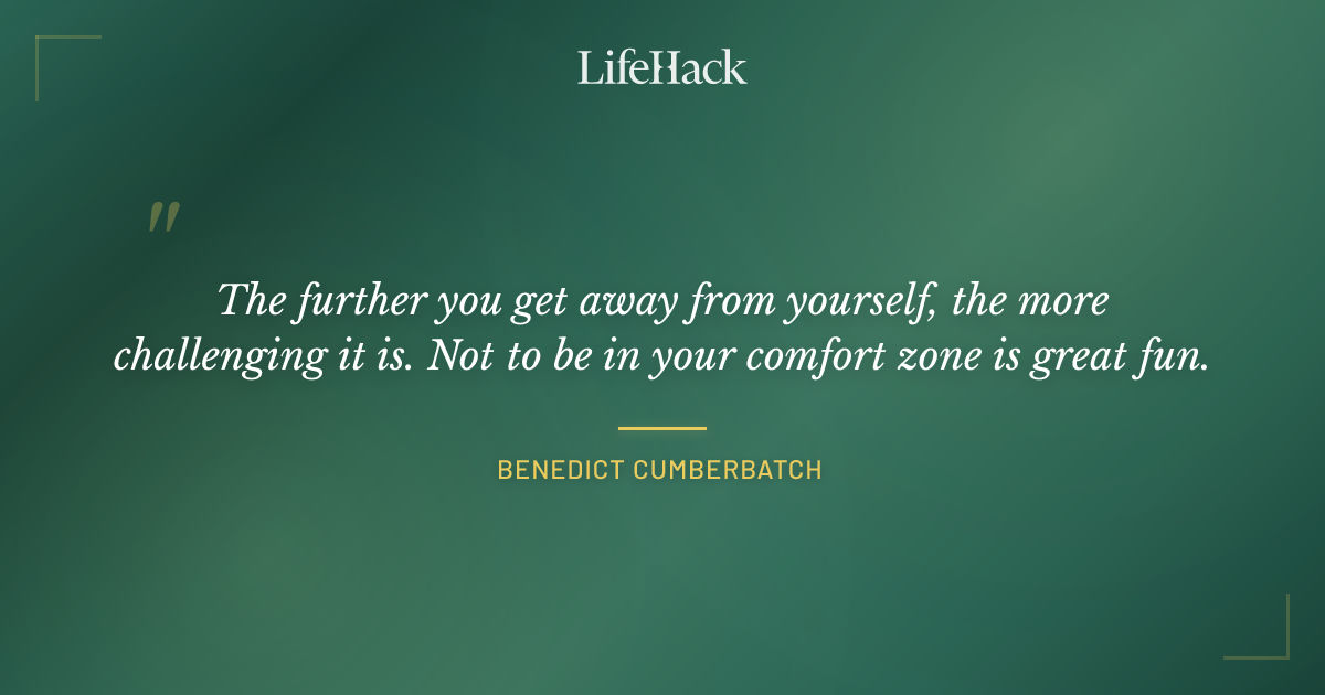 Quote by Benedict Cumberbatch