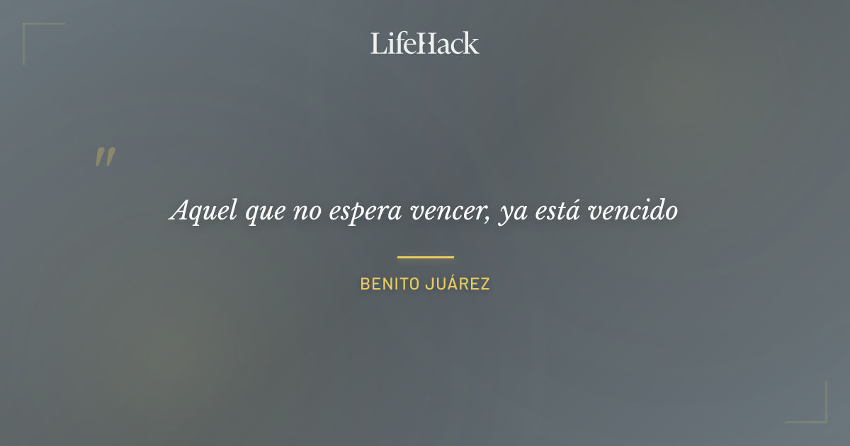 Quote by Benito Juárez