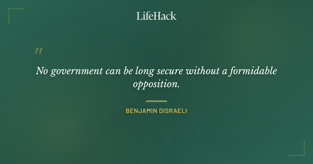Quote by Benjamin Disraeli