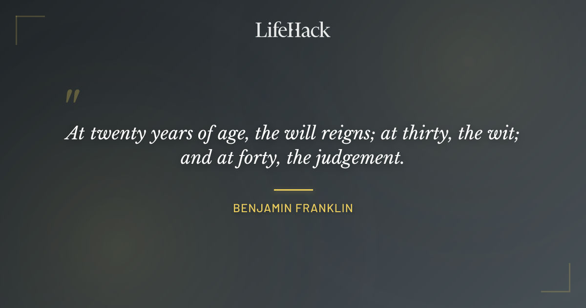 Quote by Benjamin Franklin