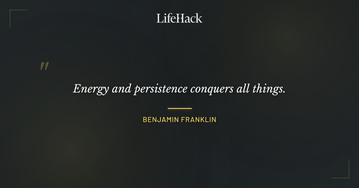 Quote by Benjamin Franklin