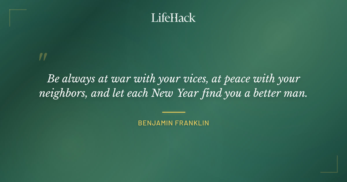 Quote by Benjamin Franklin