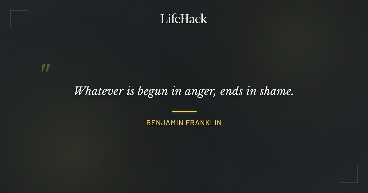 Quote by Benjamin Franklin