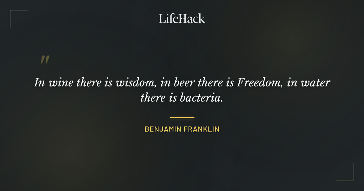 Quote by Benjamin Franklin
