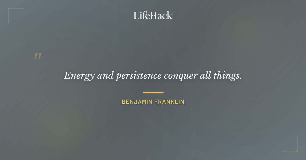 Quote by Benjamin Franklin