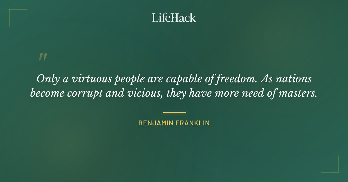 Quote by Benjamin Franklin