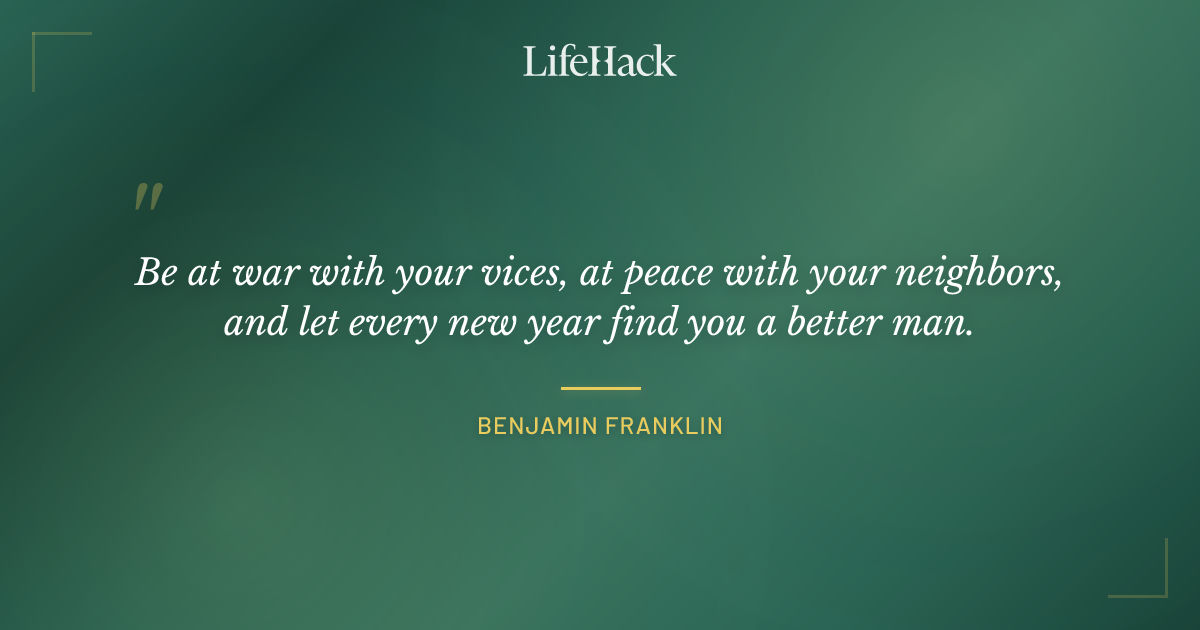 Quote by Benjamin Franklin