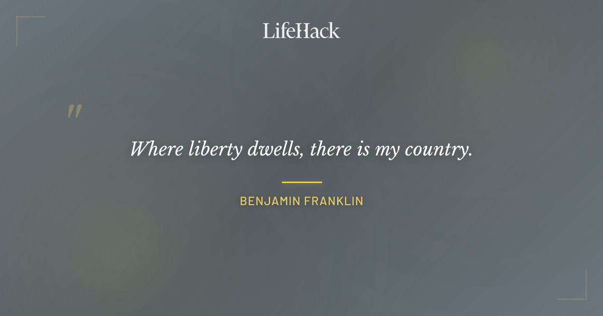 Quote by Benjamin Franklin