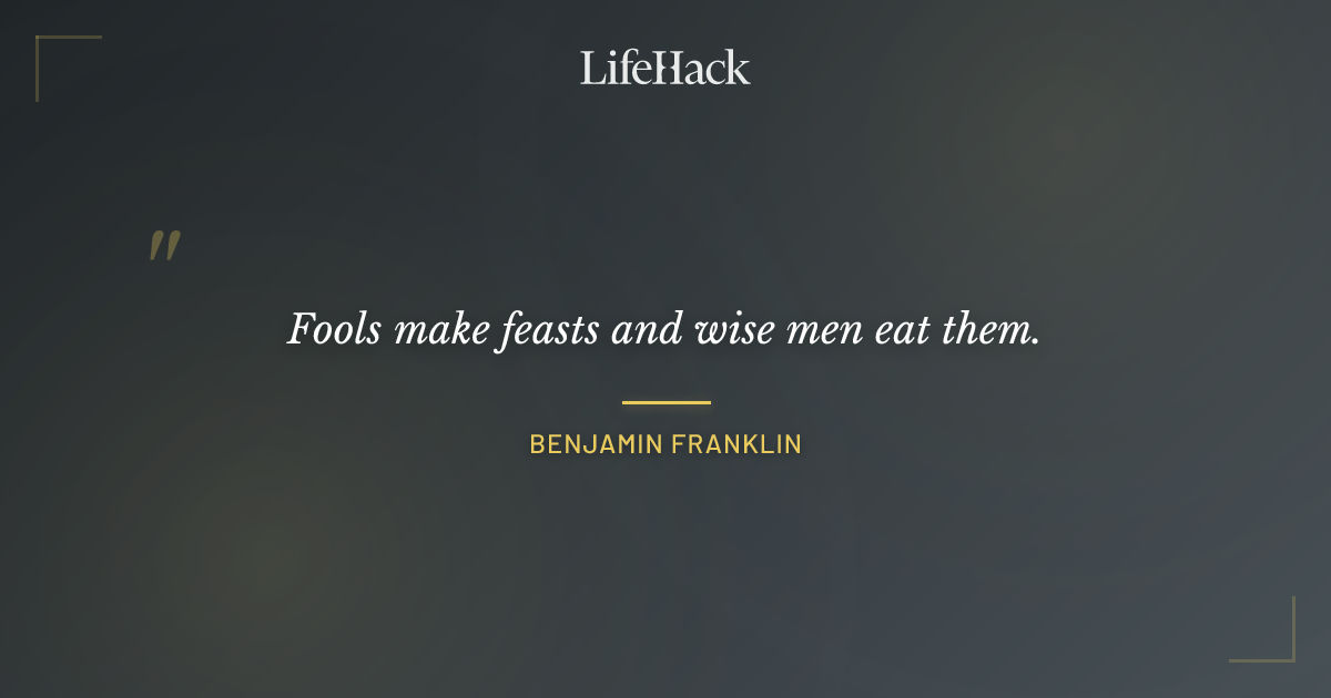 Quote by Benjamin Franklin