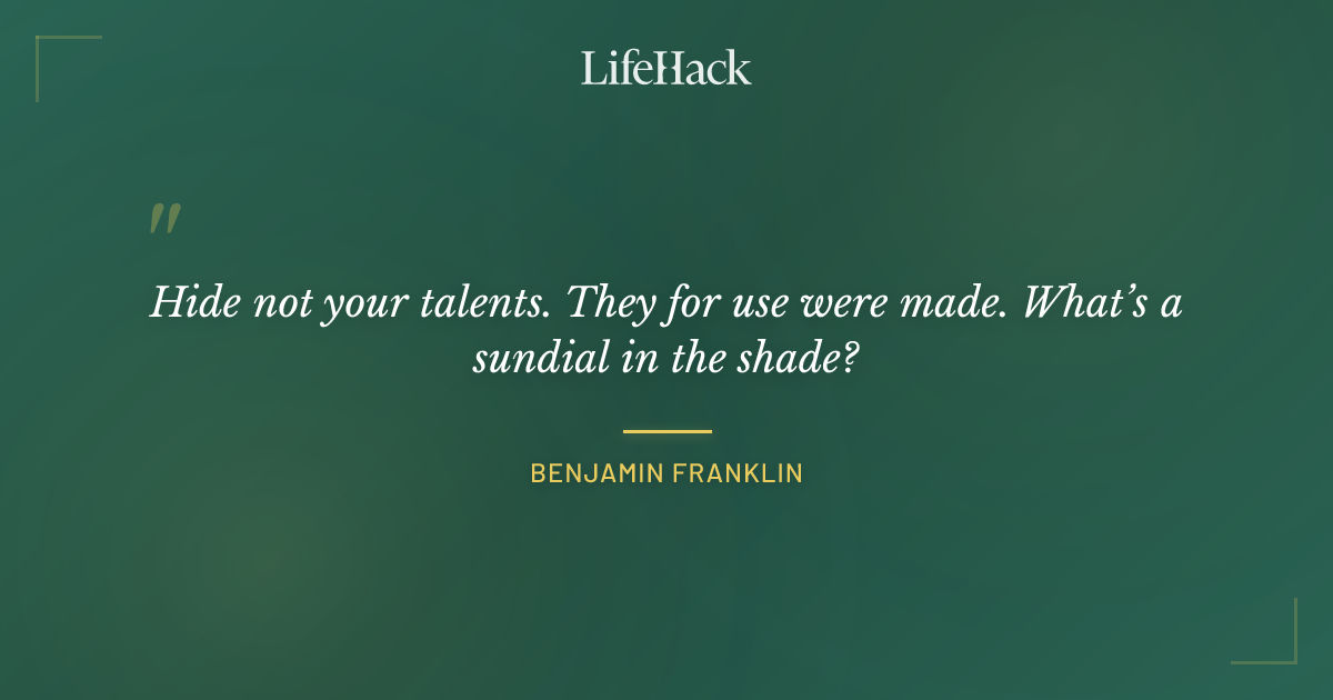 Quote by Benjamin Franklin