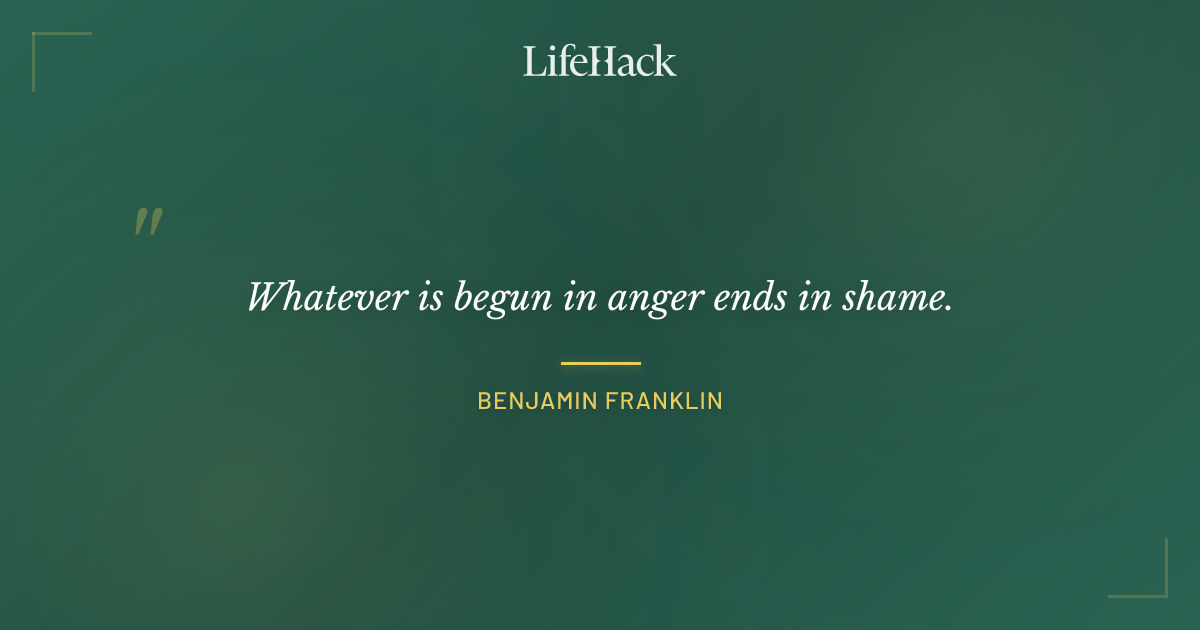 Quote by Benjamin Franklin